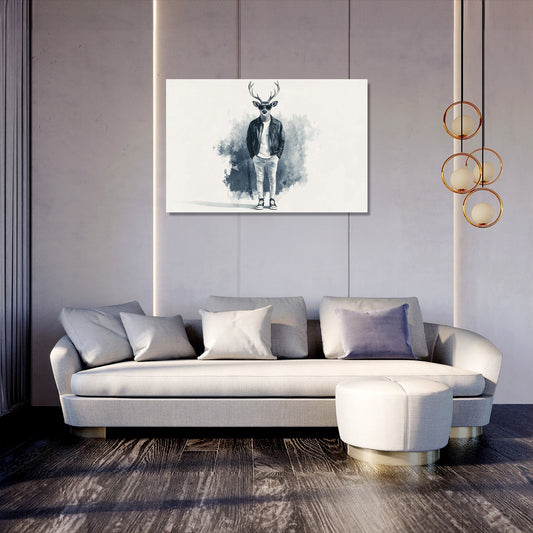 Stag in Style Canvas