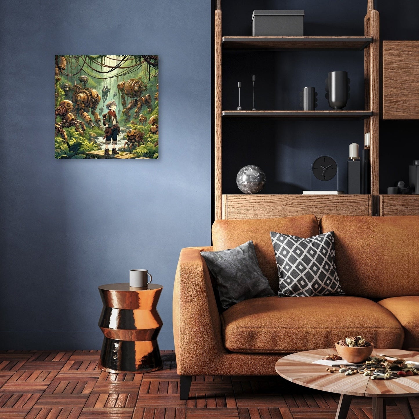 Robotic Wilderness Adventure Canvas