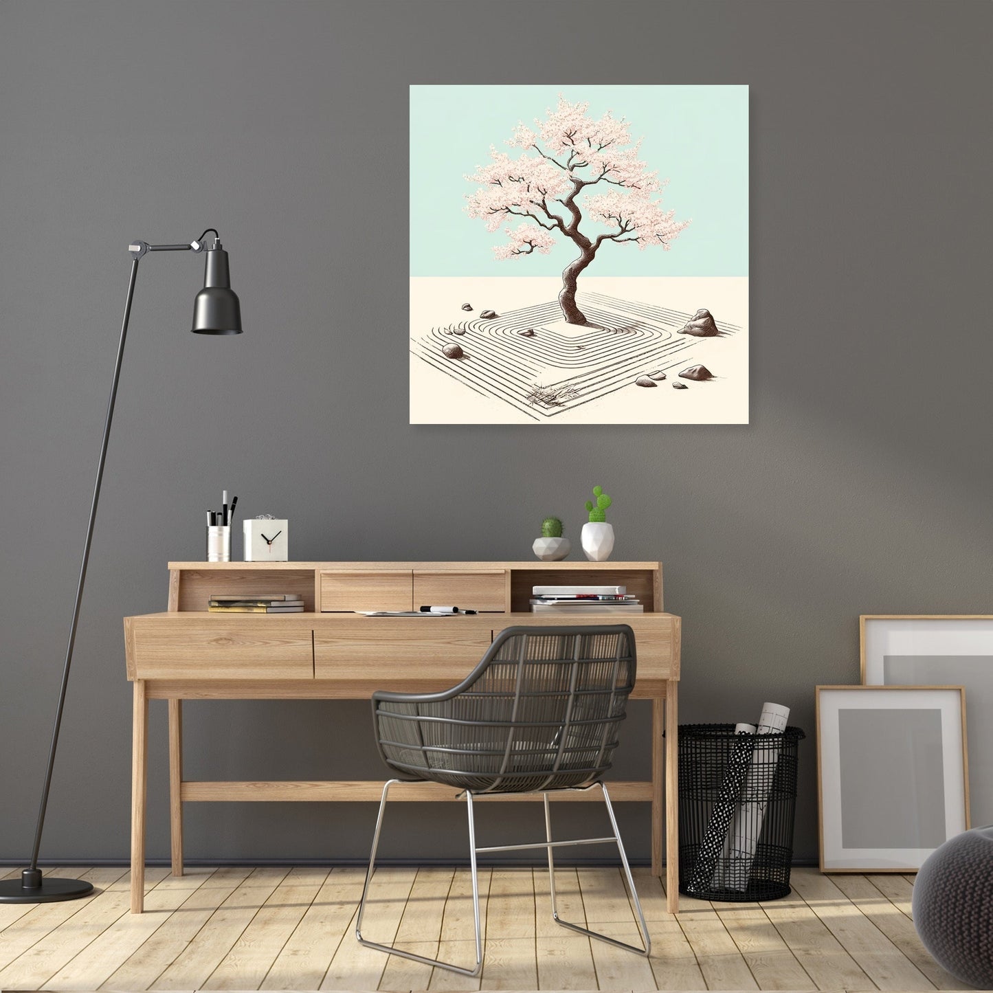 Pastel Zen Garden Canvas