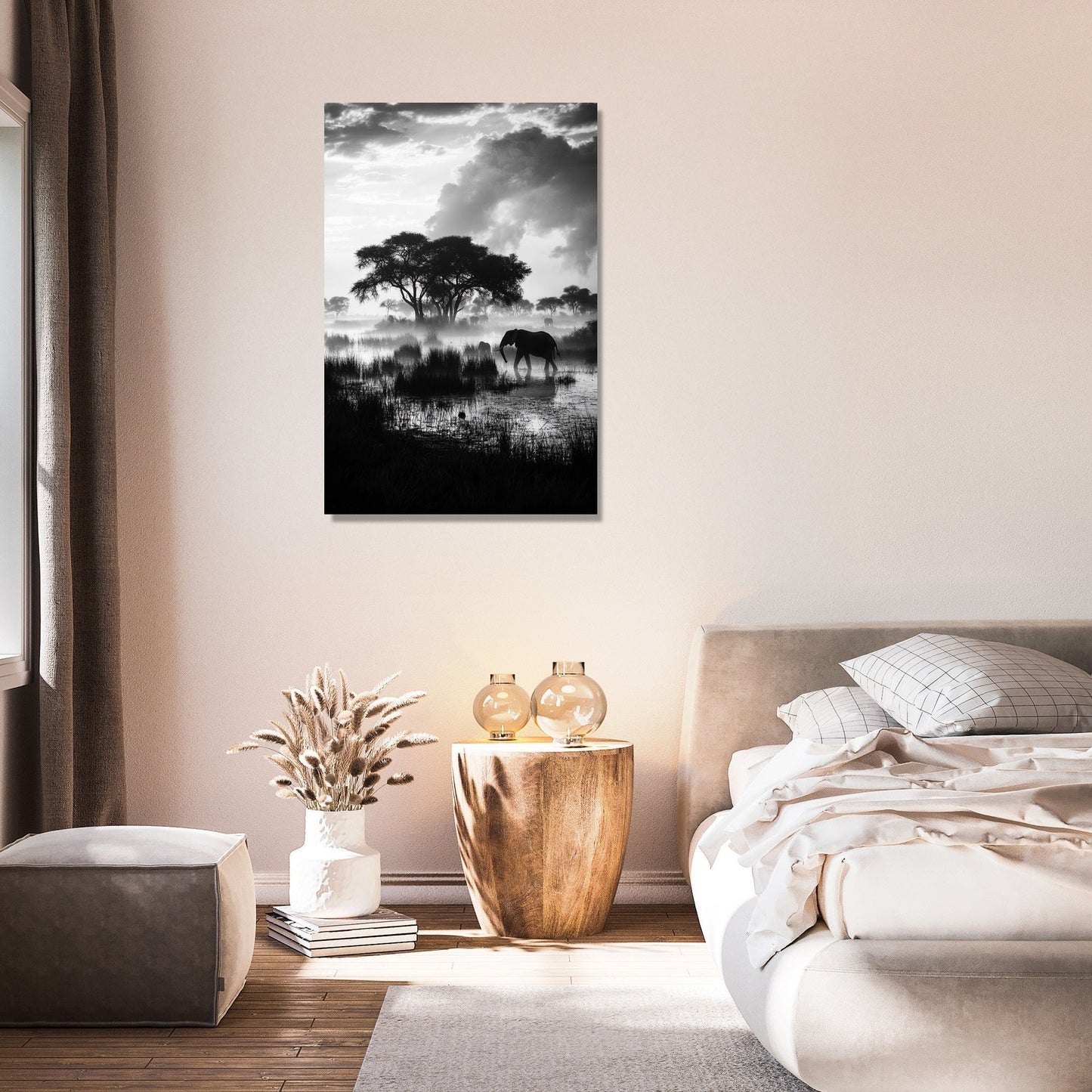 Botswana Twilight Reflections Canvas