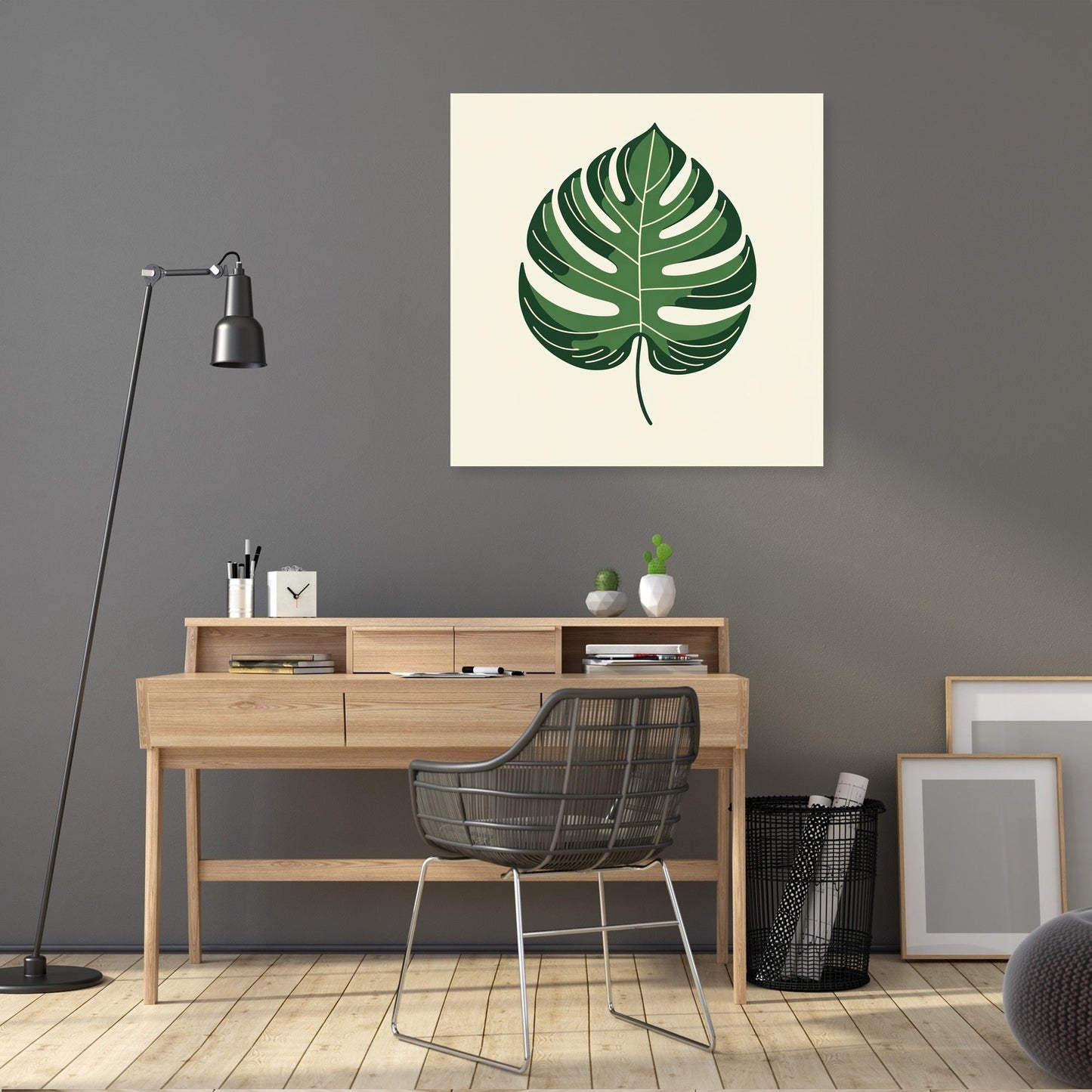 Monstera Leaf Elegance Canvas