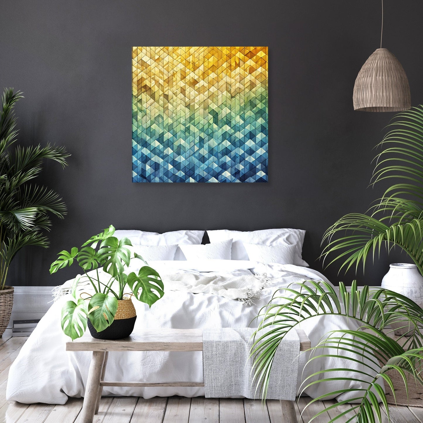 Gradient Mosaic Canvas