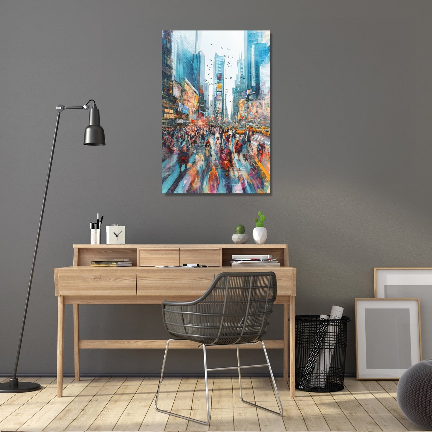 Lively Urban Dreamscape Canvas