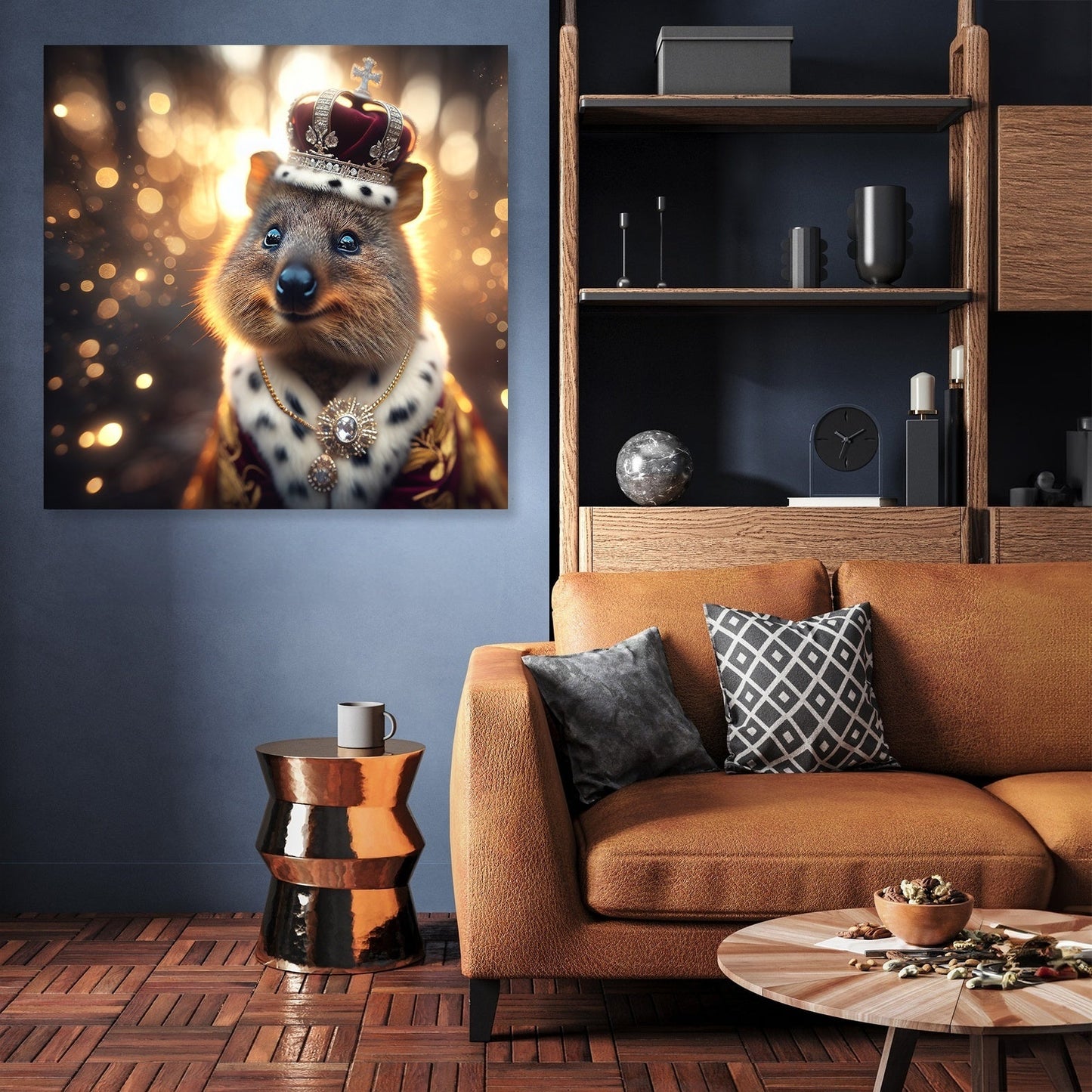 Regal Quokka Dusk Portrait Canvas