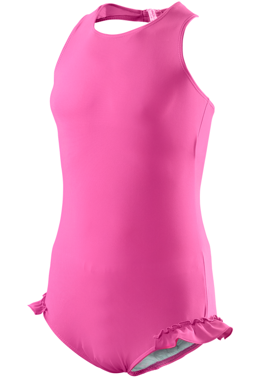 Girl's Halterneck Swimsuit in Pretty Pink *