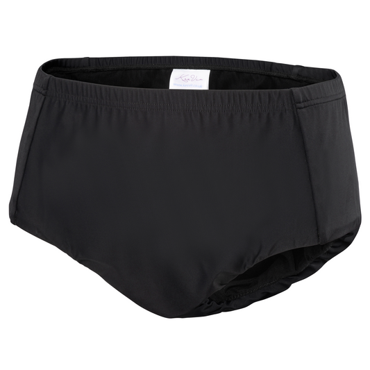Girl's Period Swim Briefs - Nero