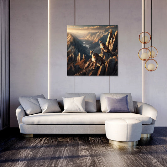 Mountain Lions Canvas