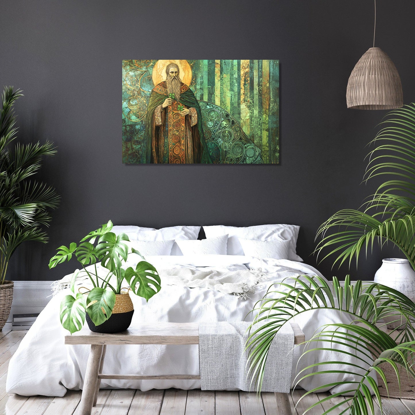 Saint Patrick’s Shamrock Canvas