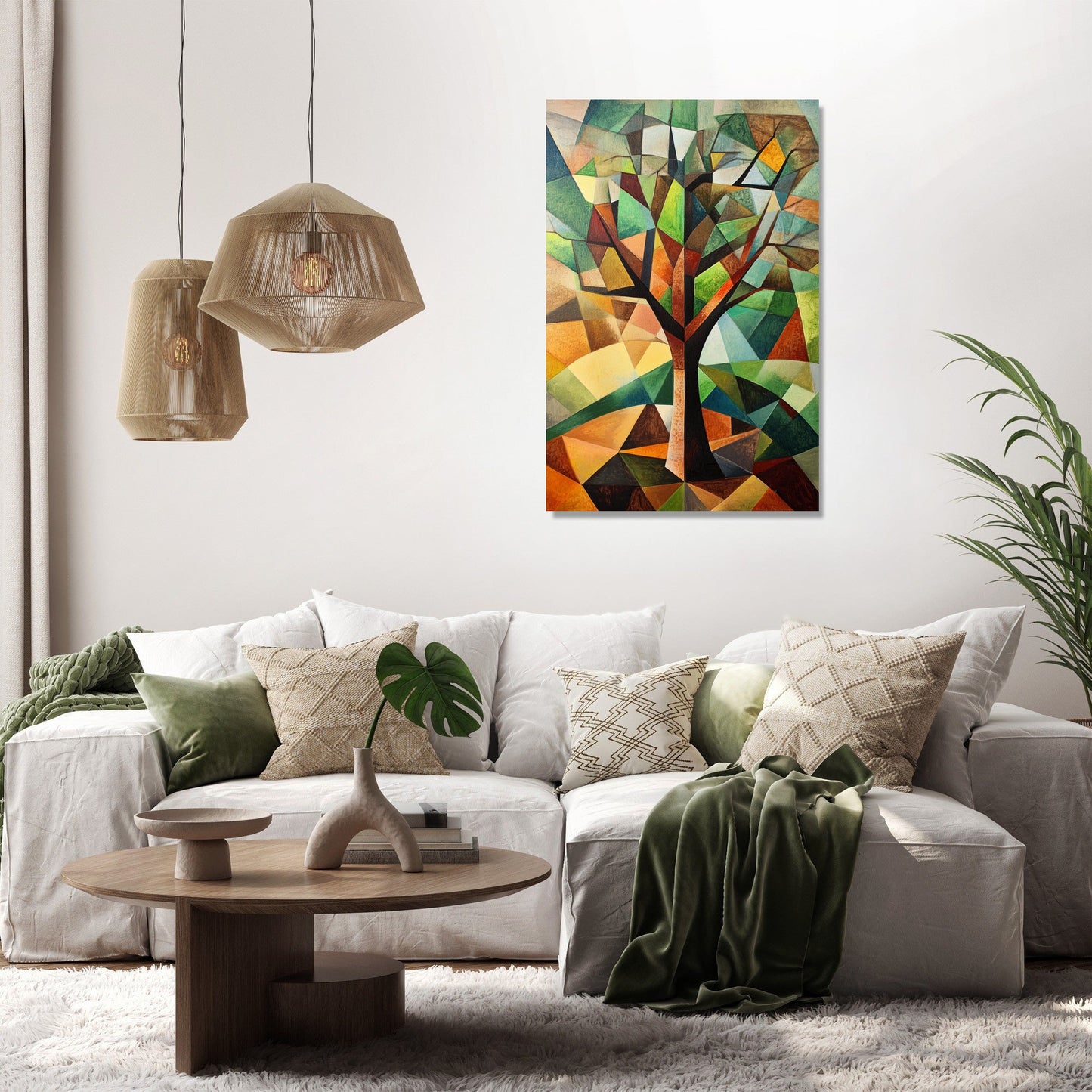 Geometric Tree Canvas