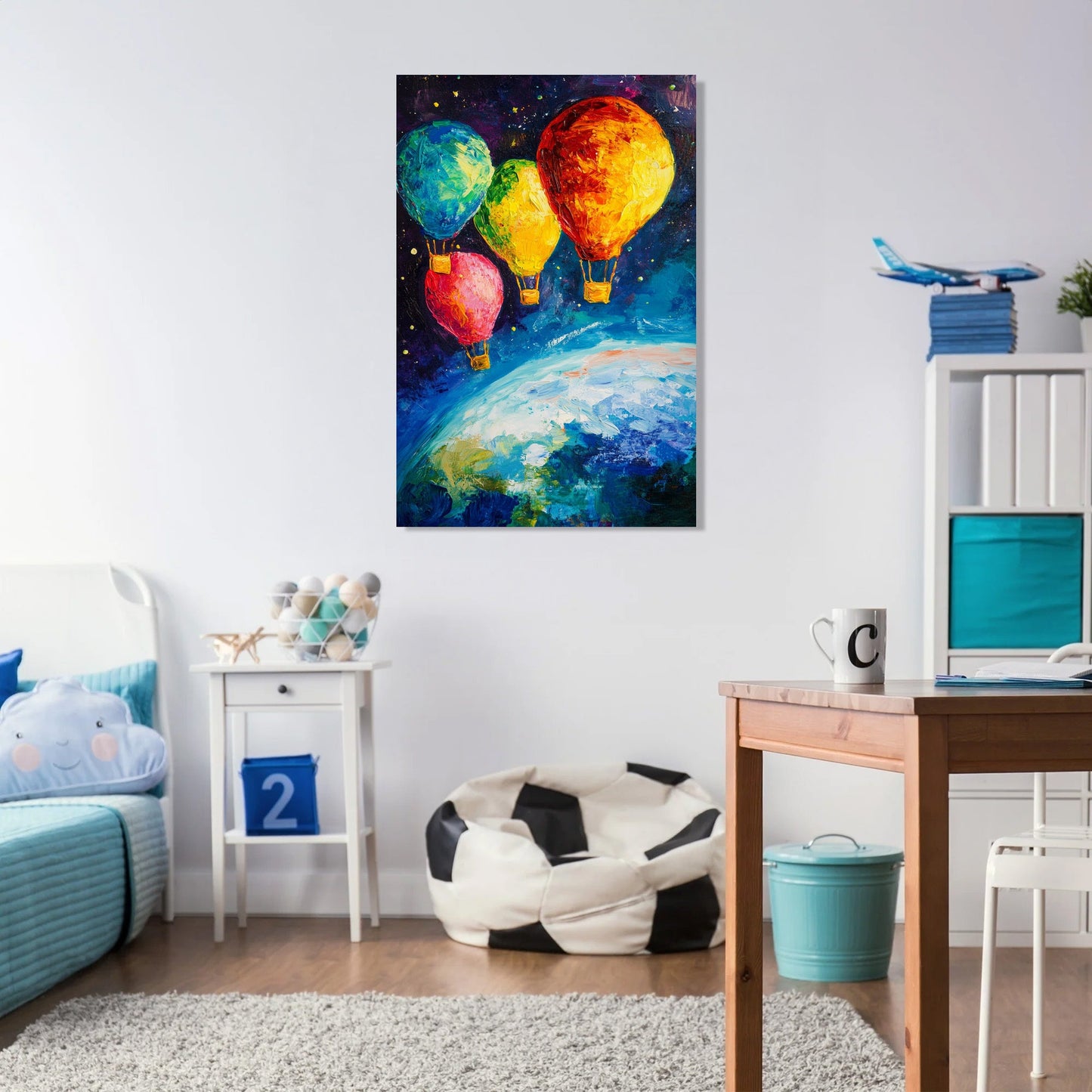 Celestial Balloon Race Canvas