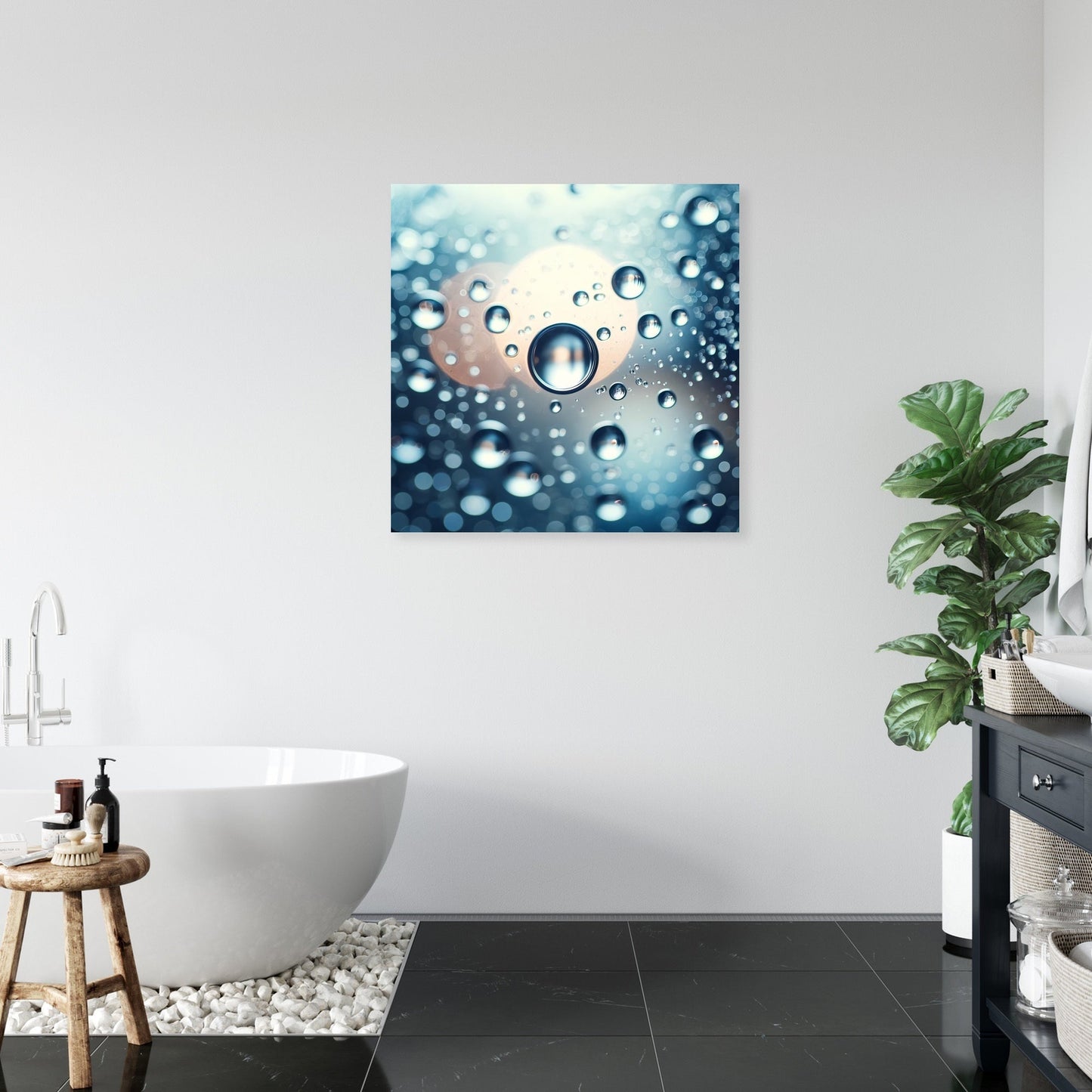 Tranquil Droplets Canvas