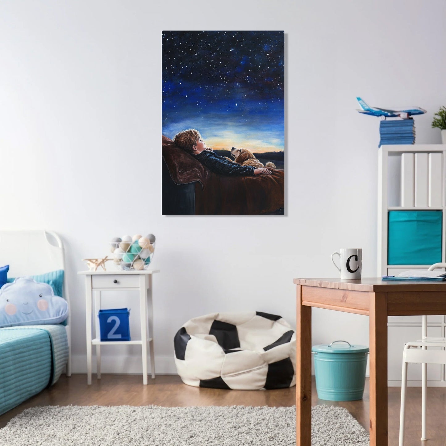 Stargazing Friends Canvas