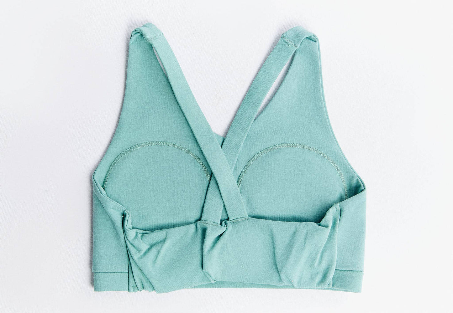 Organic Cotton & Recycled Elastane Padded V-neck Sports Bra