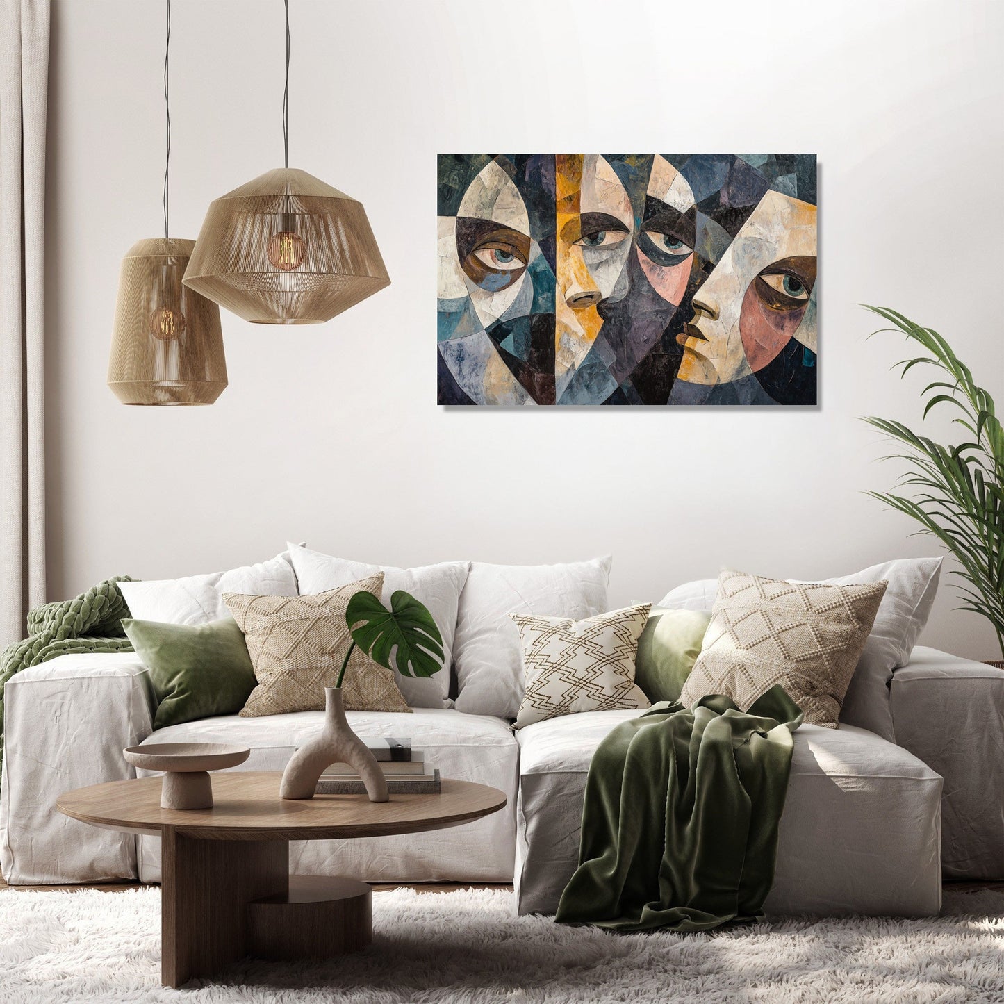Geometric Chain Canvas