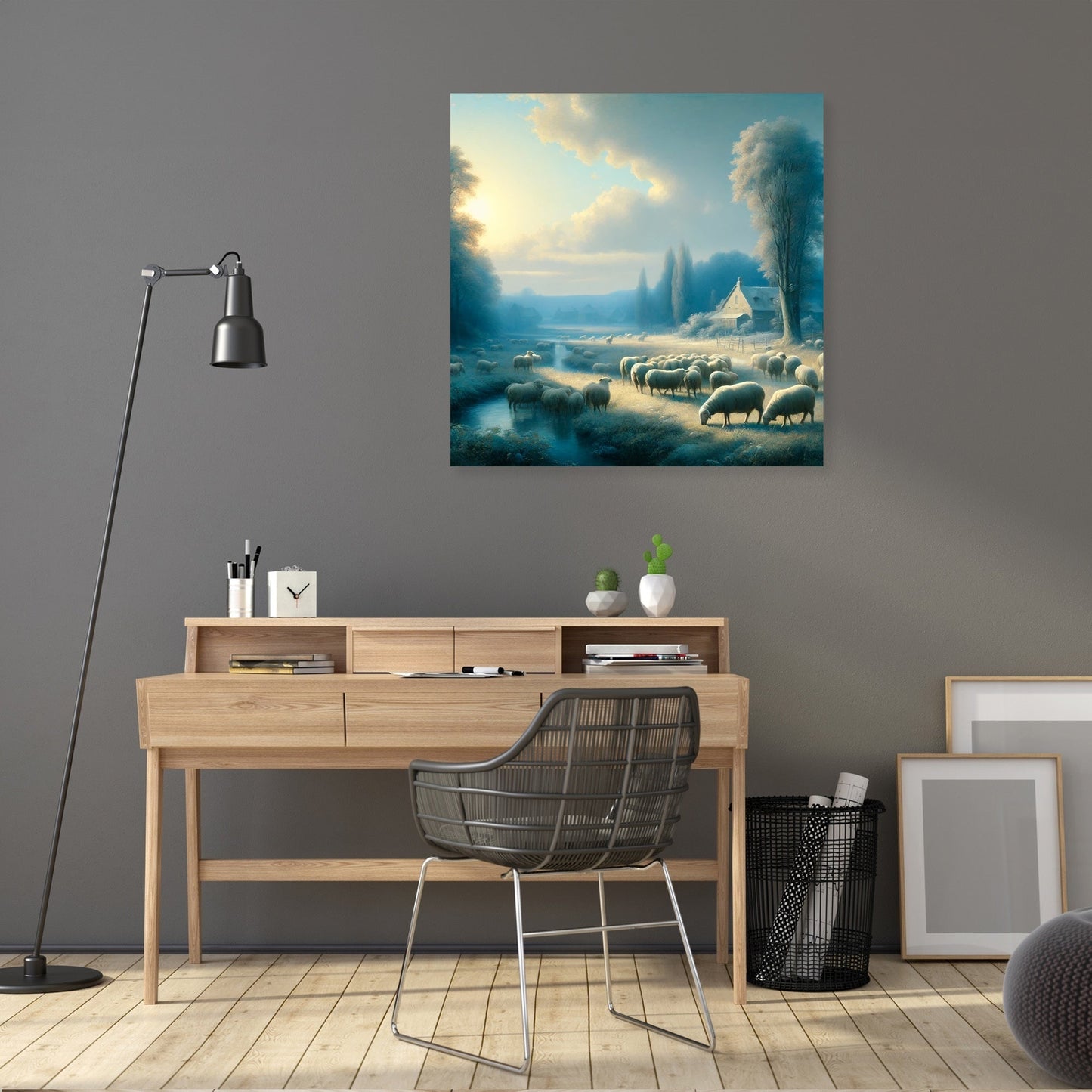Classical Pastoral Sheep Canvas