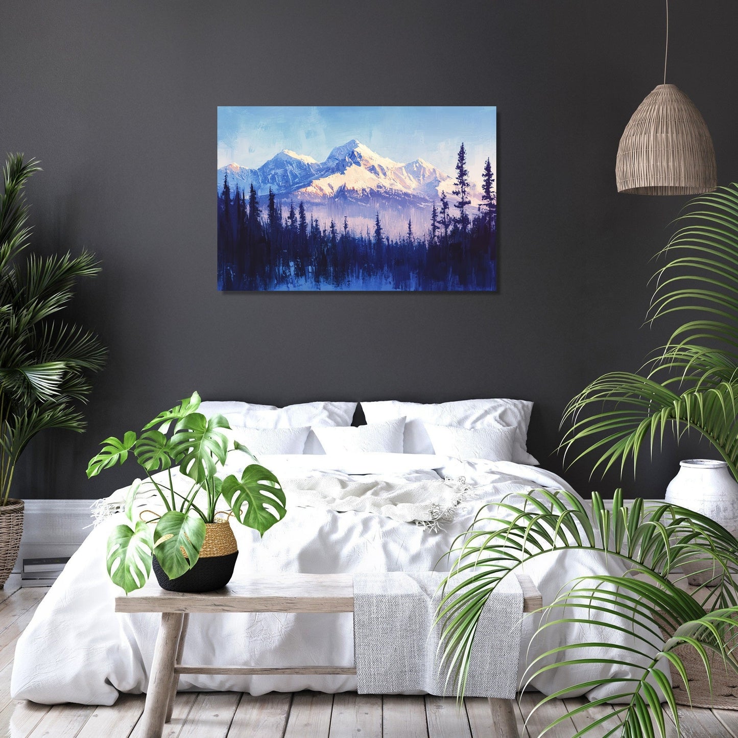 Enigmatic Alpine Serenity Canvas