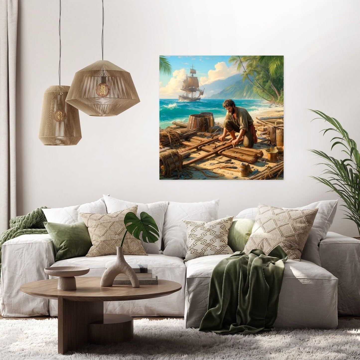 Island Raft Builder Canvas