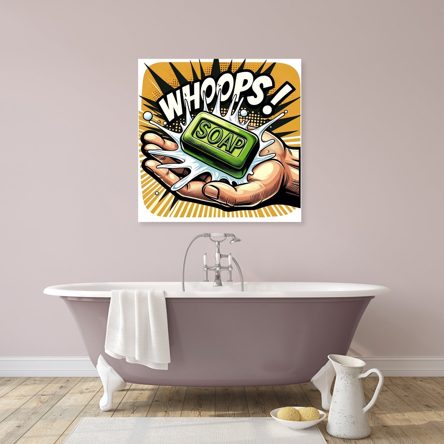 Soapy Slip Canvas