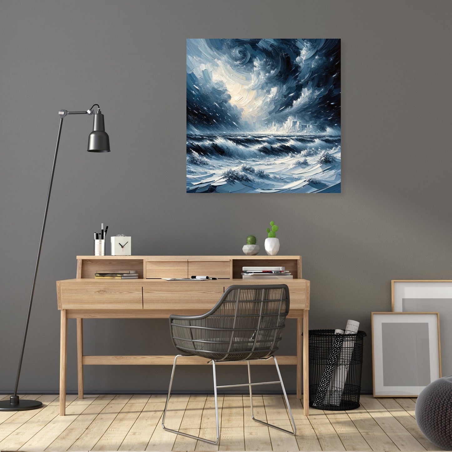 Winter's Fury Unleashed Canvas