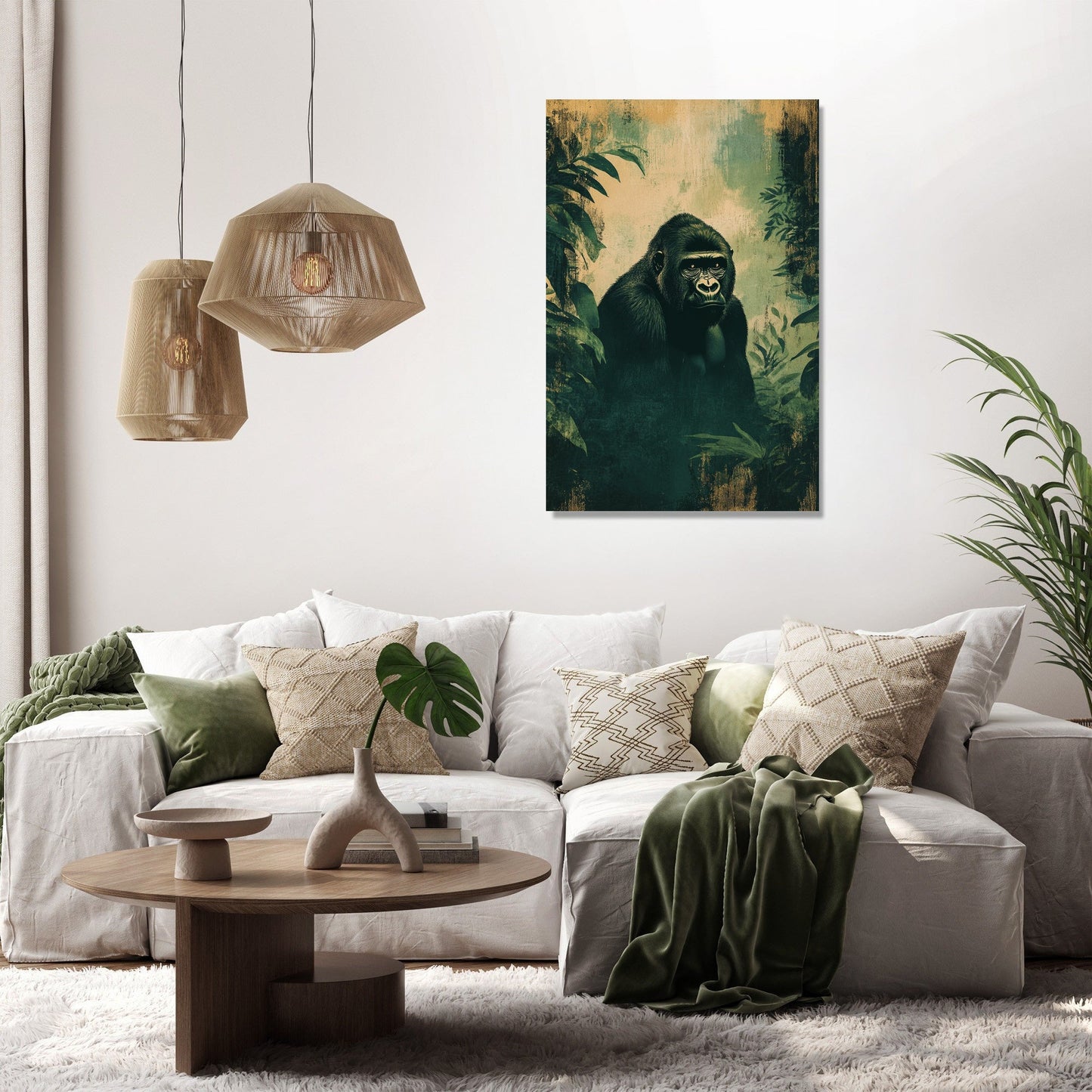 Gorilla Gaze Canvas