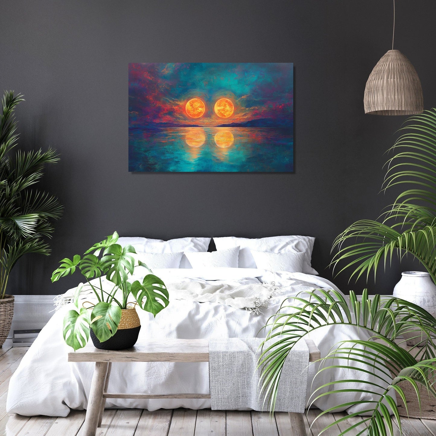 Twin Suns Enigma Canvas