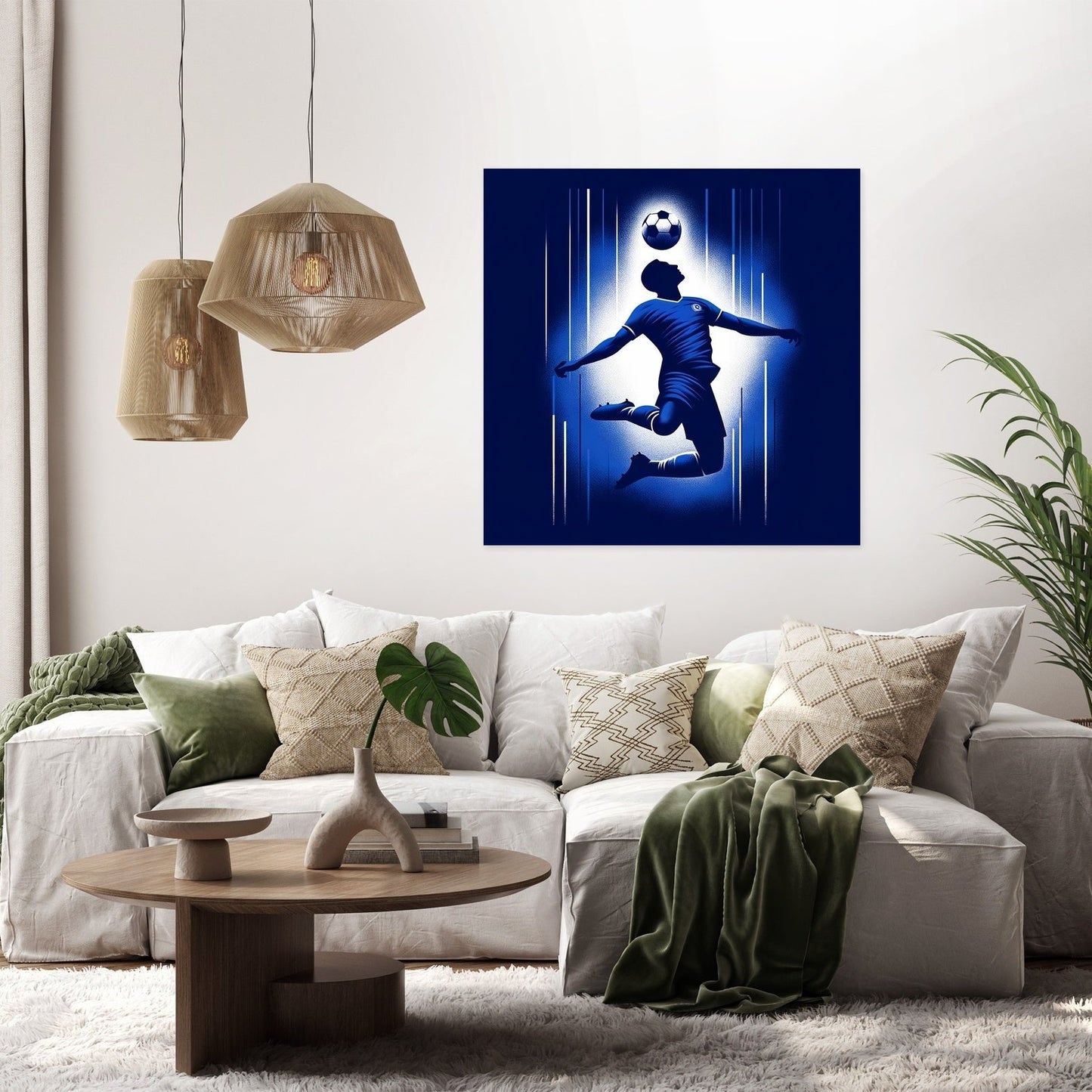 London Blue Header Canvas