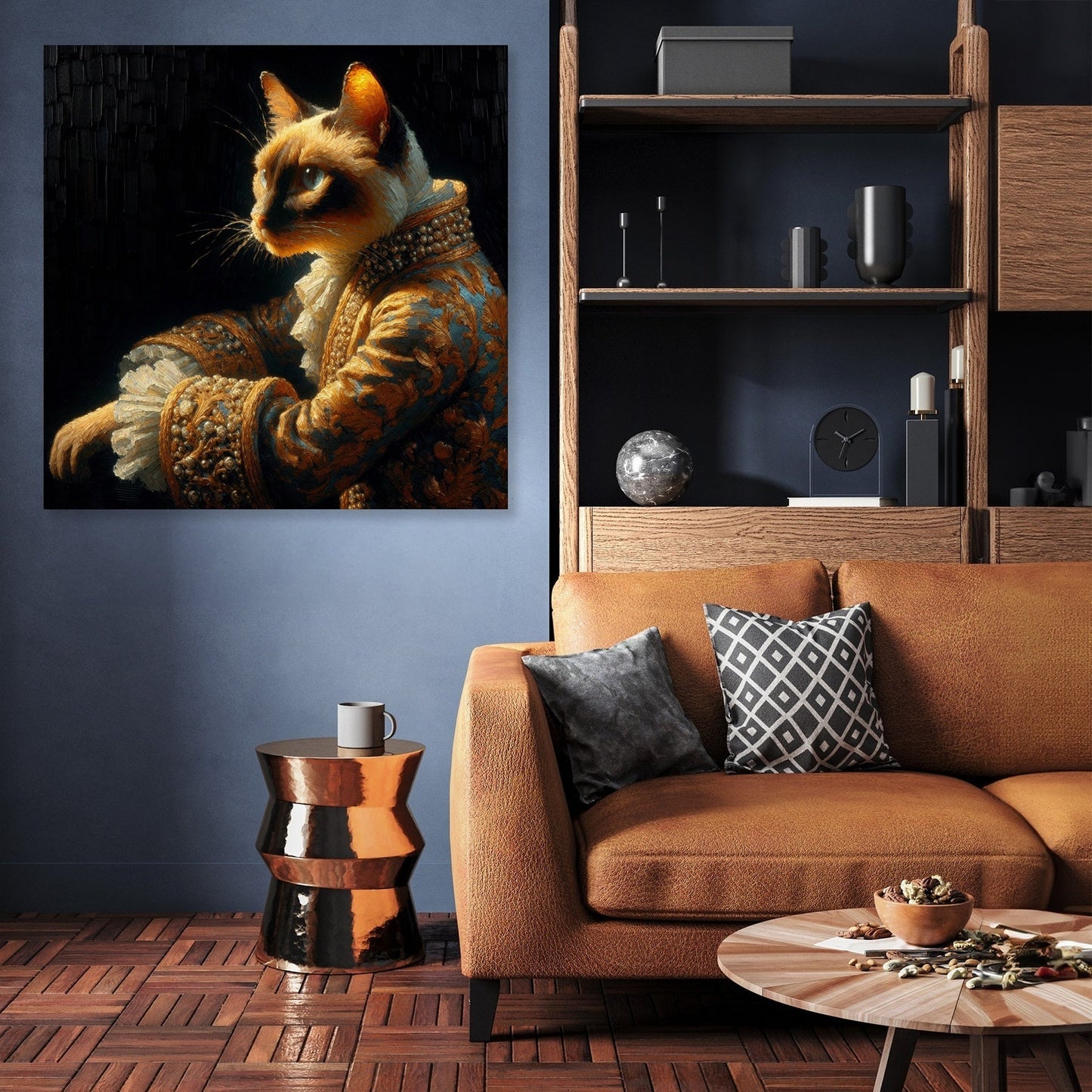 Royal Siamese Elegance Canvas