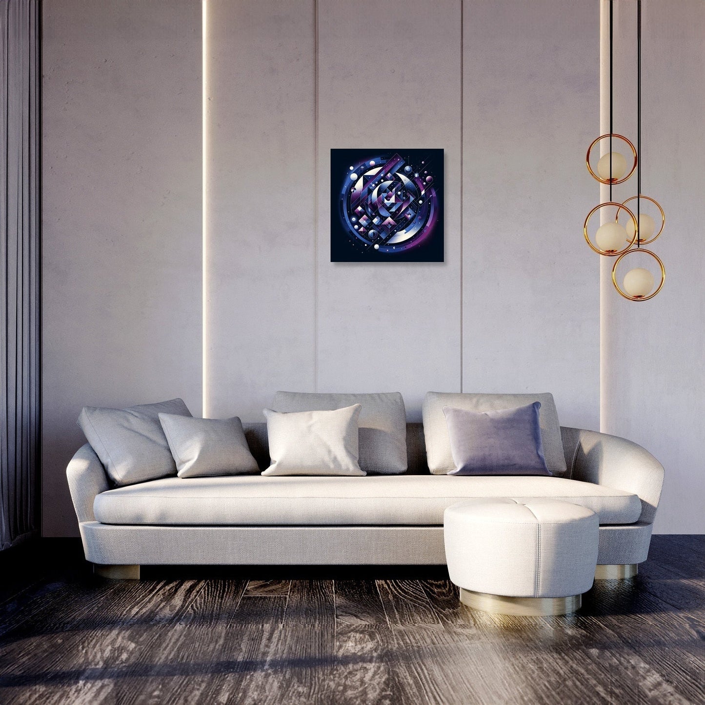 Cosmic Dance in Geometry Canvas