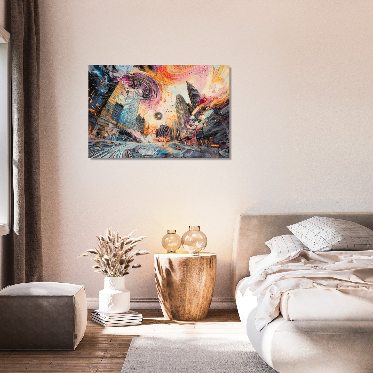 Neon Harmony Canvas