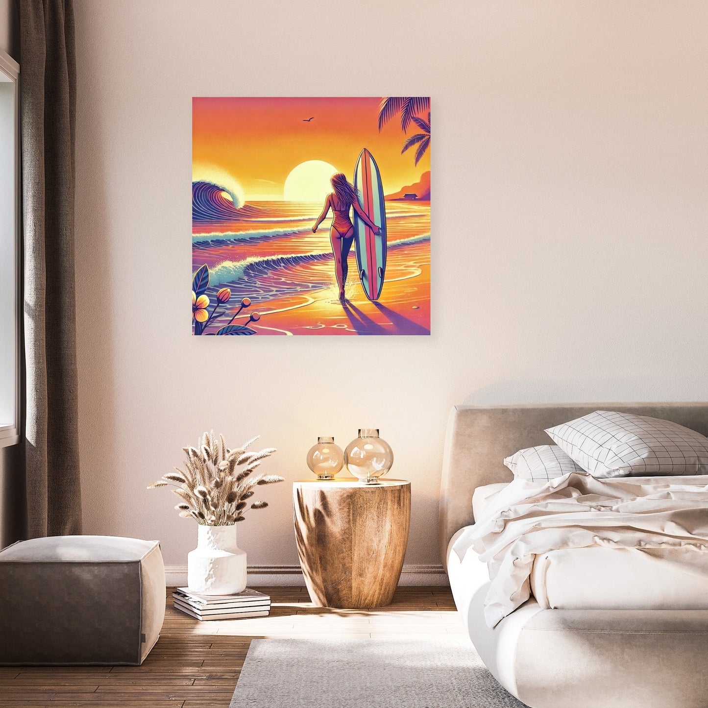 Sunset Surf Canvas