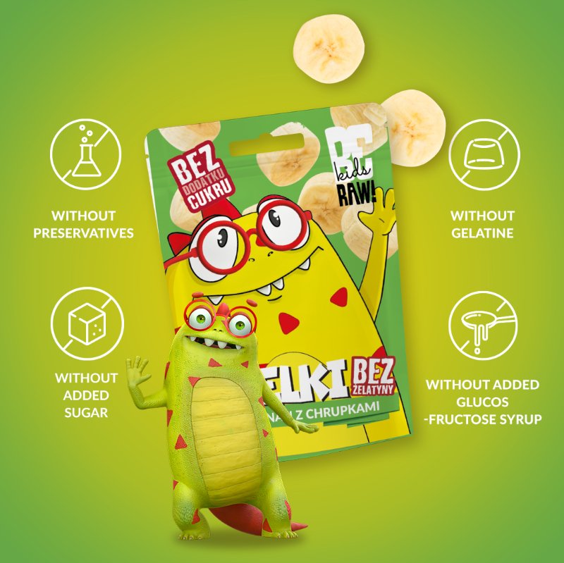 Kids Jelly Beans - Banana with Crisps 35g