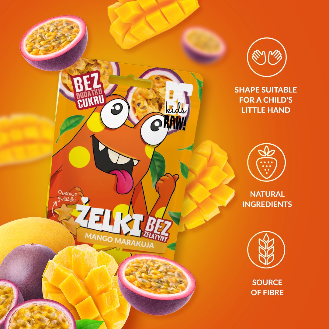 Kids Jelly beans - Mango Passion Fruit 35g