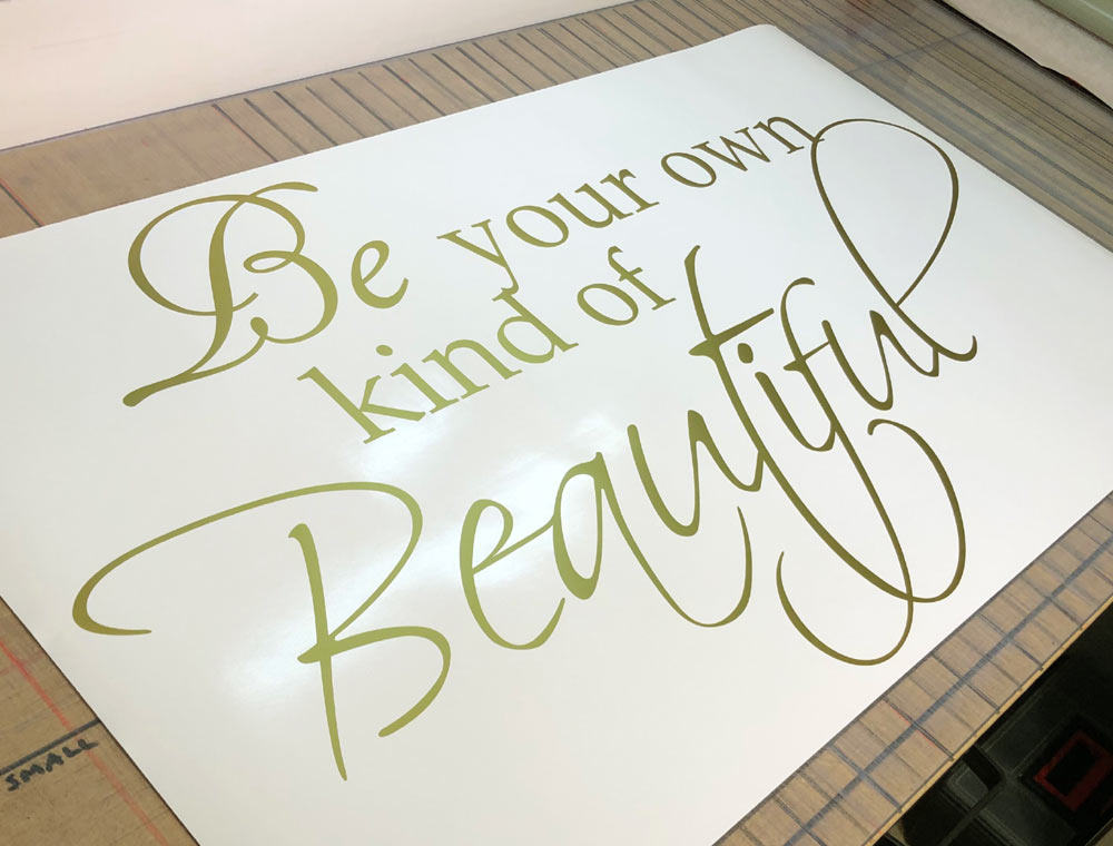 Be Your Own Kind of Beautiful Wall Sticker – Inspirational Wall Art for Bedroom or Salon