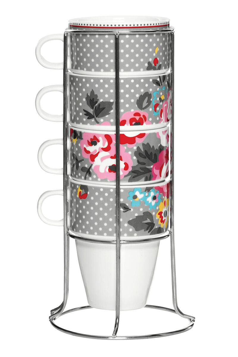 Set Of Four Stackable Pippa Mugs