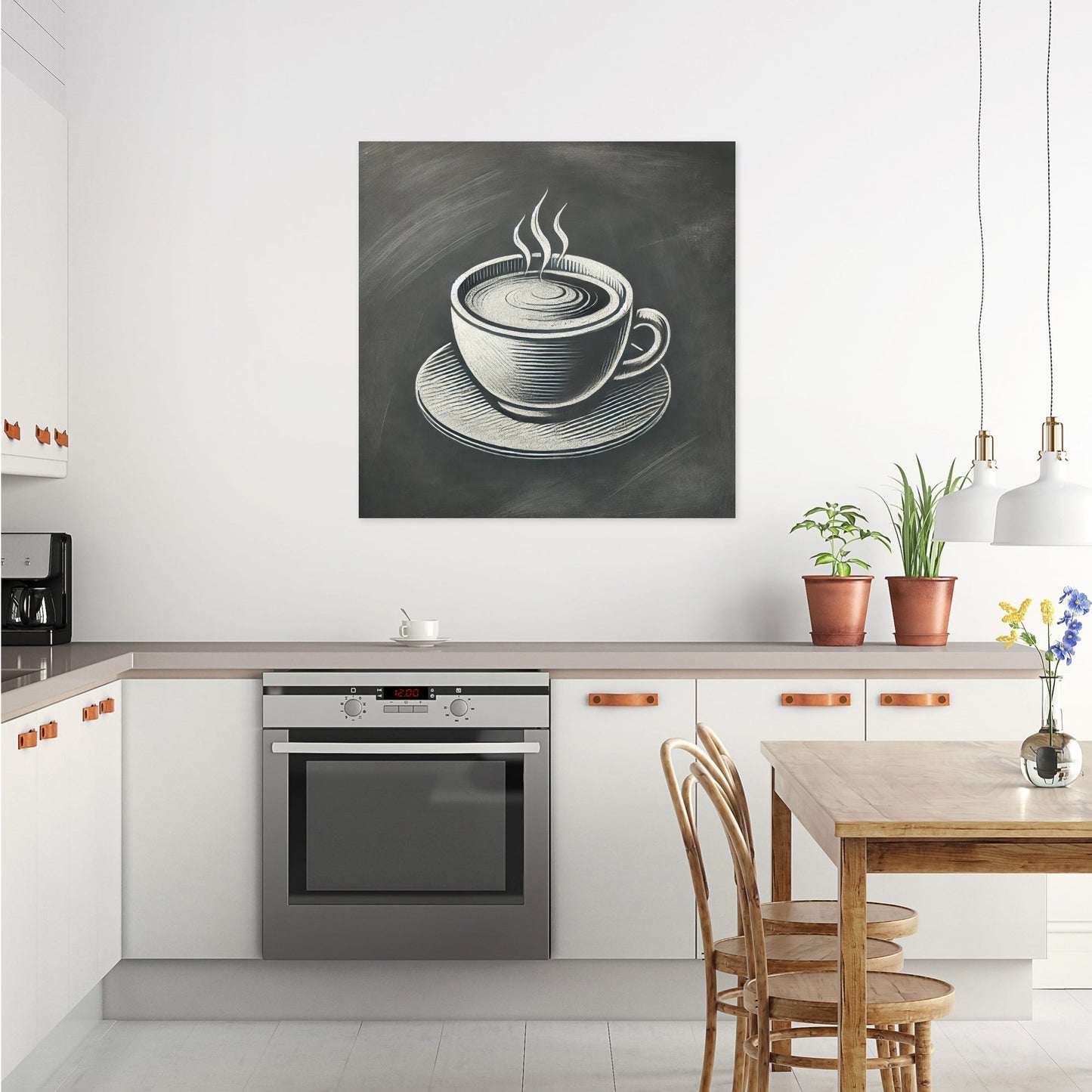Café Chalkboard Coffee Canvas