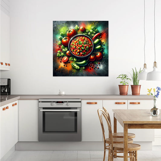 Spicy Salsa Symphony Canvas