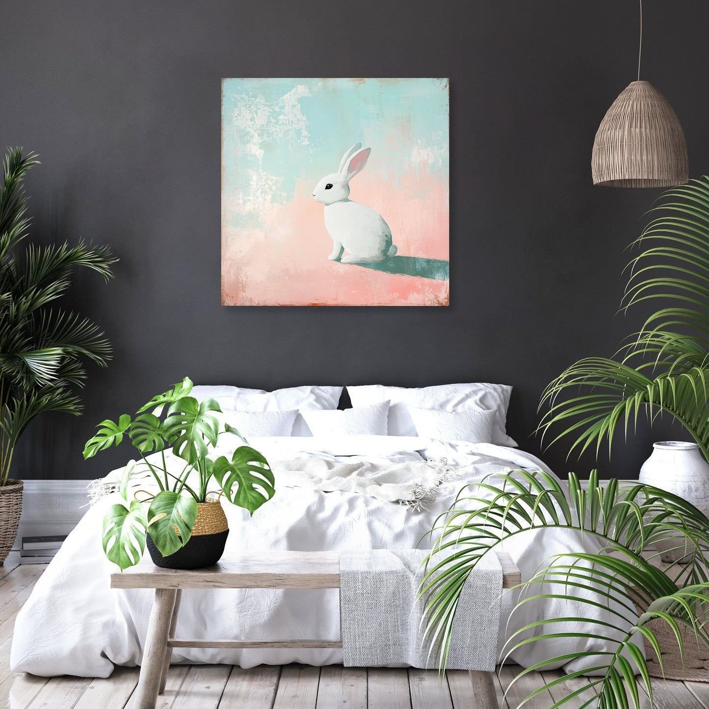 White Rabbit Serenity Canvas