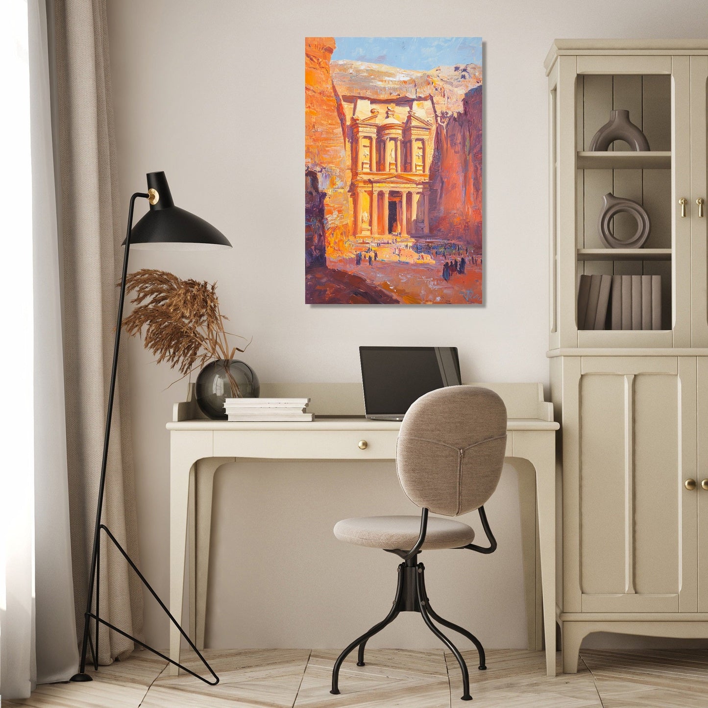 Rose-Red Reverie Canvas