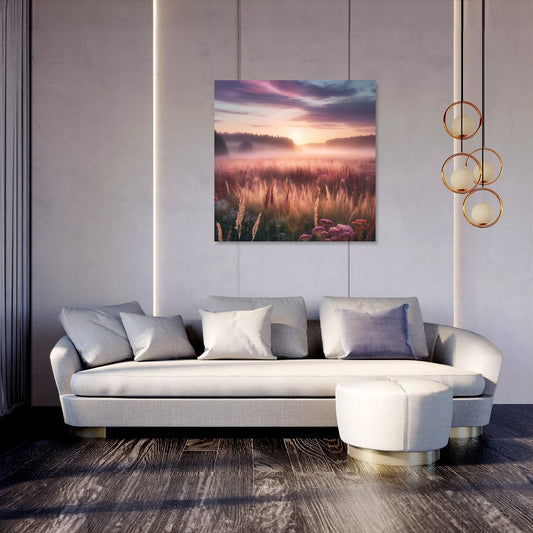 Dawn Meadow Serenity Canvas