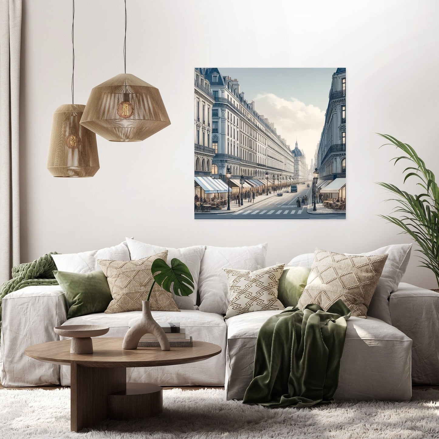 Rue de Rivoli Paris Canvas