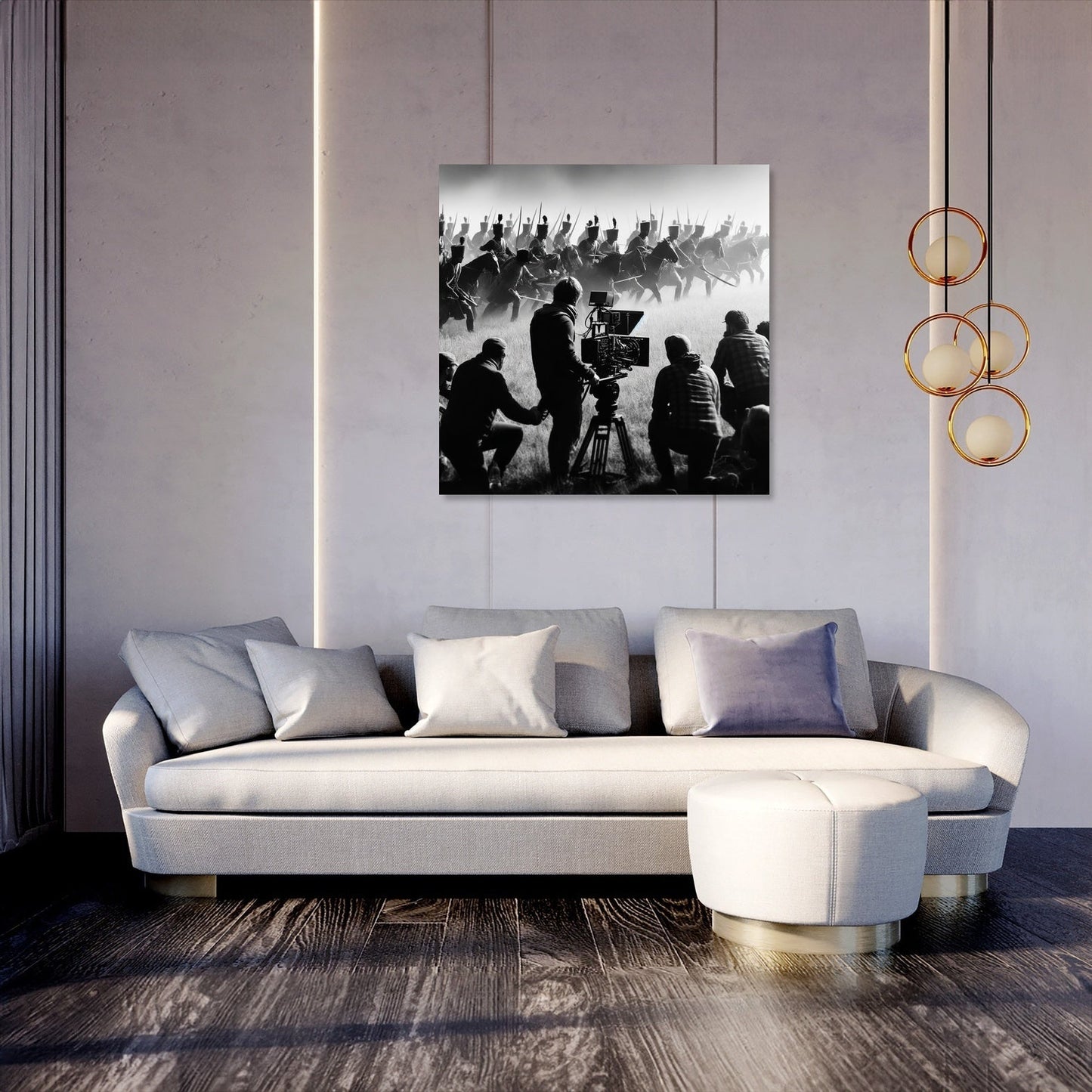 Battlefield Reenactment Canvas