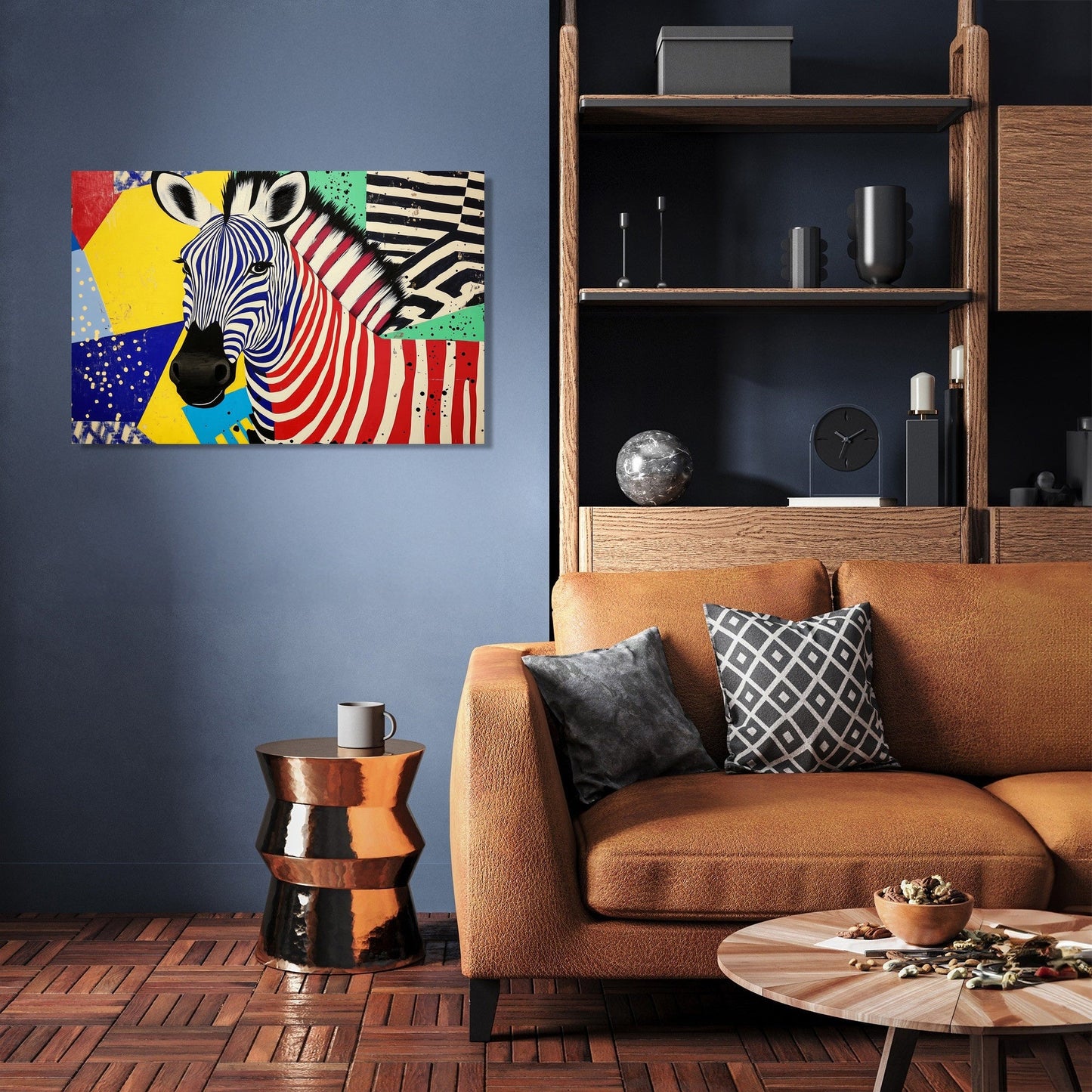 Striped Zebra Pop Canvas