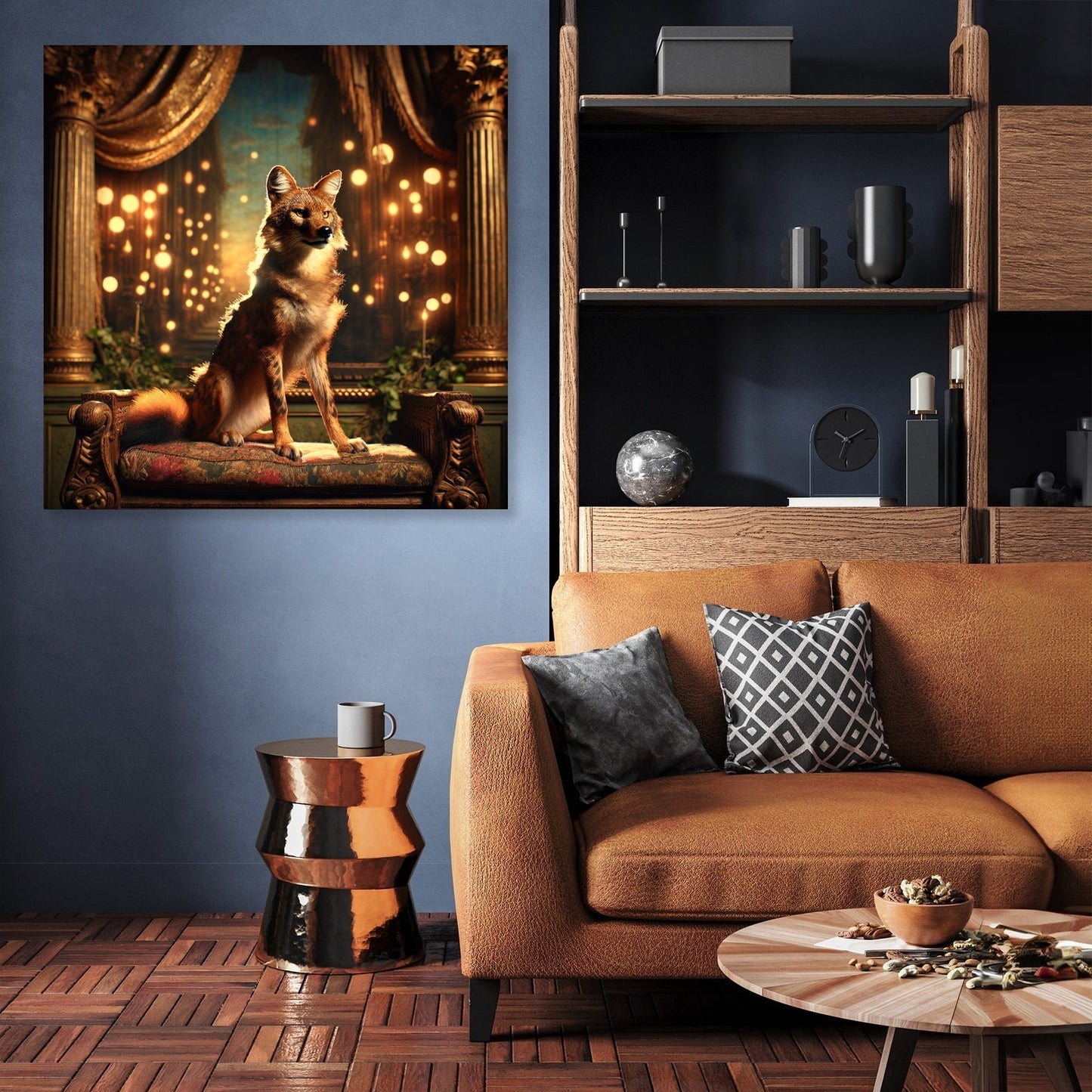 Regal Dhole Twilight Throne Canvas