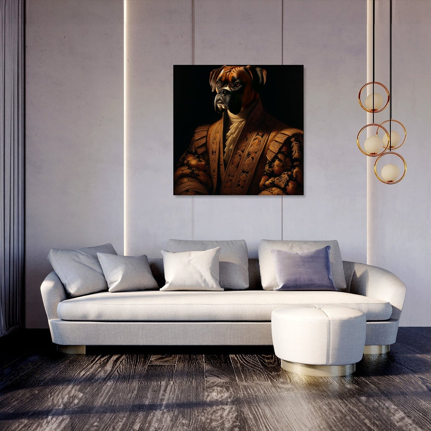 Regal Boxer Nostalgia Canvas