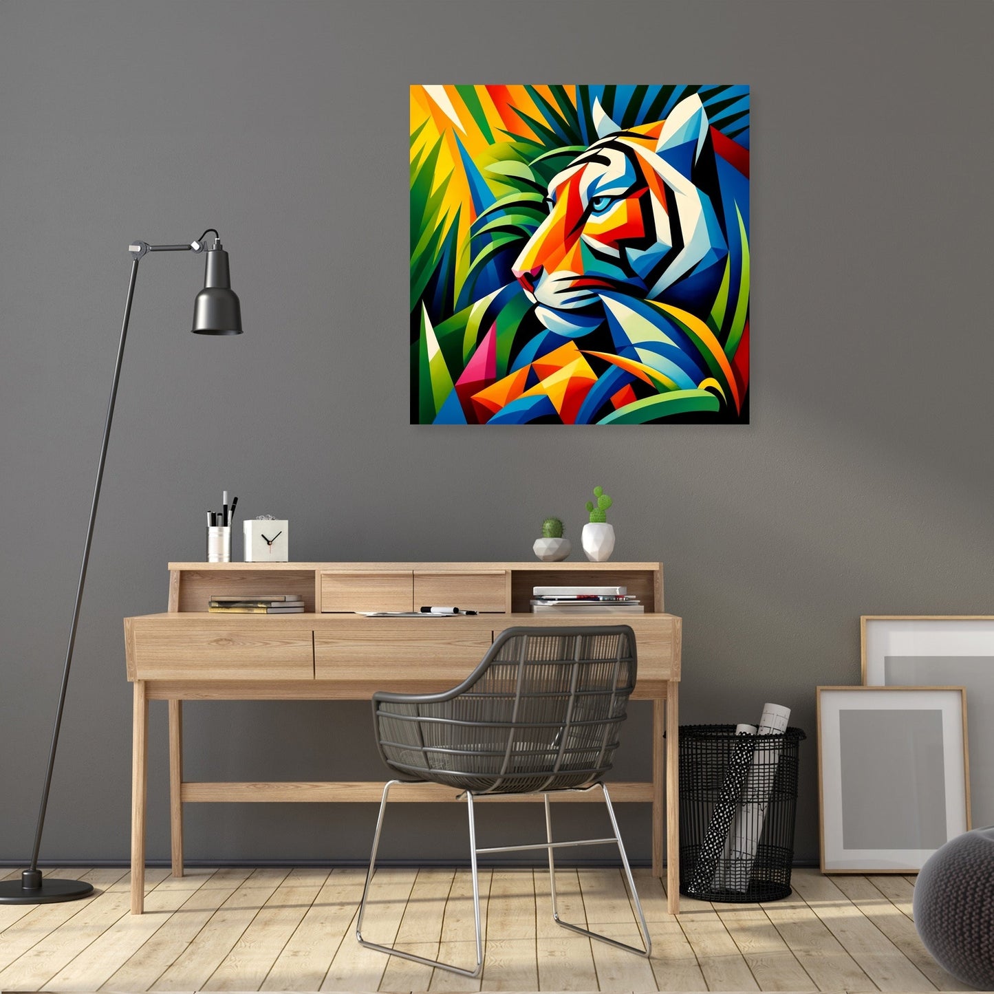 Modern Jungle Tiger Canvas