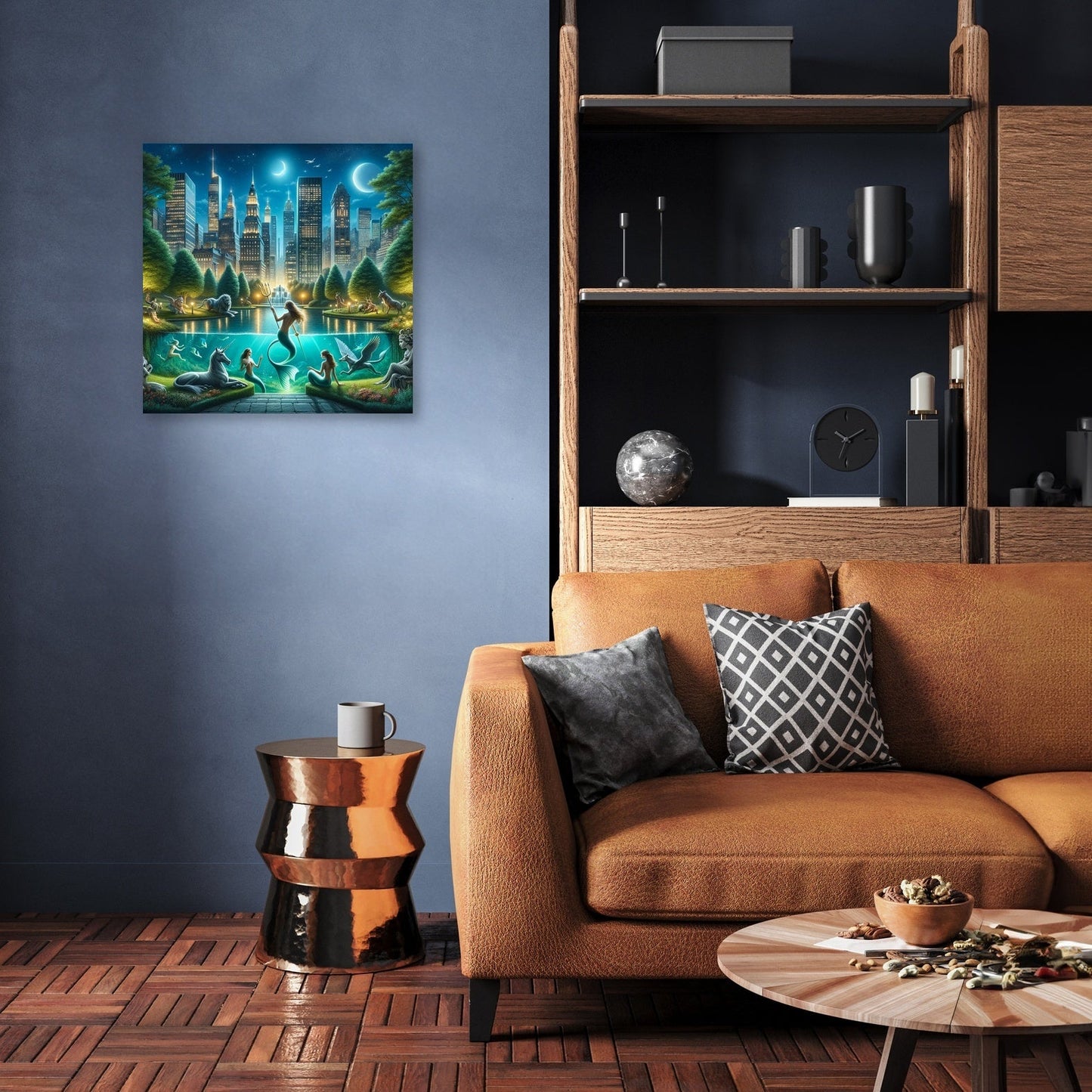 Cityscape Fantasy Fusion Canvas
