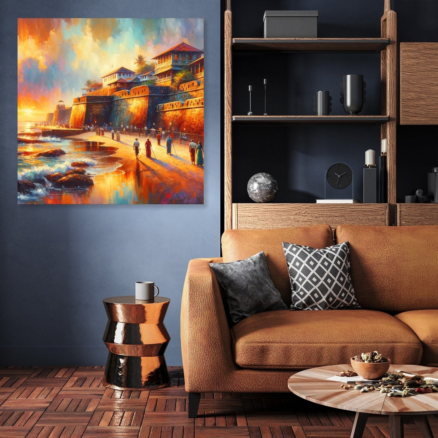 Galle Fort Sunset Canvas