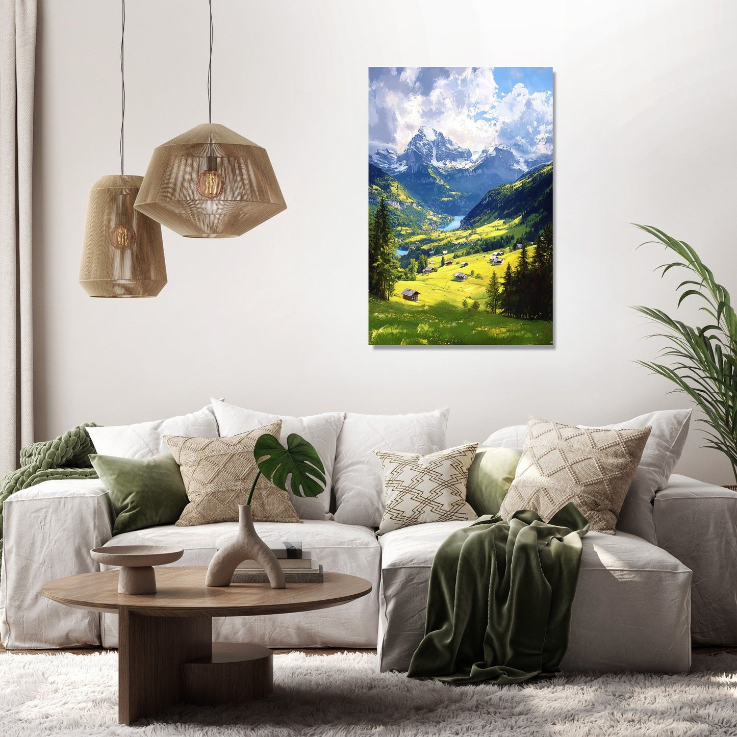 Swiss Alps Harmony Canvas