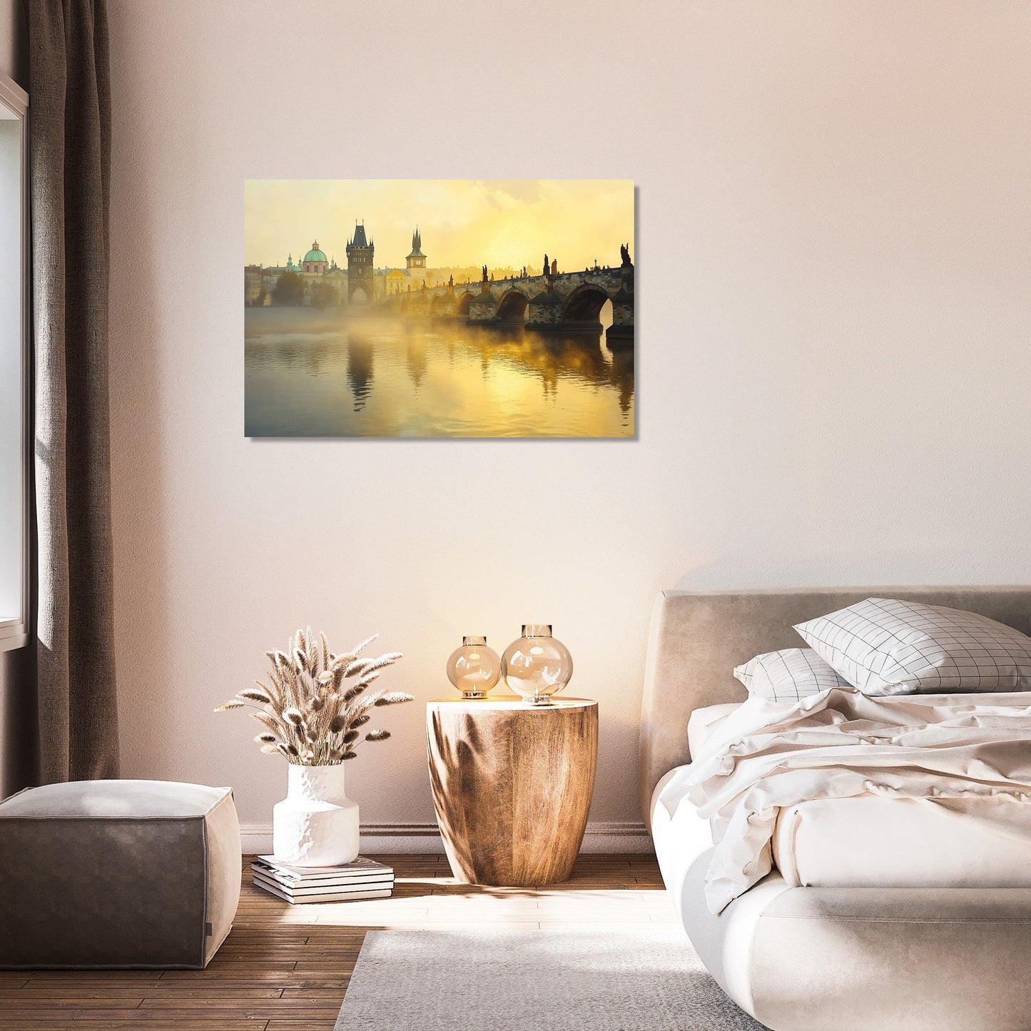 Charles Bridge Mist Canvas