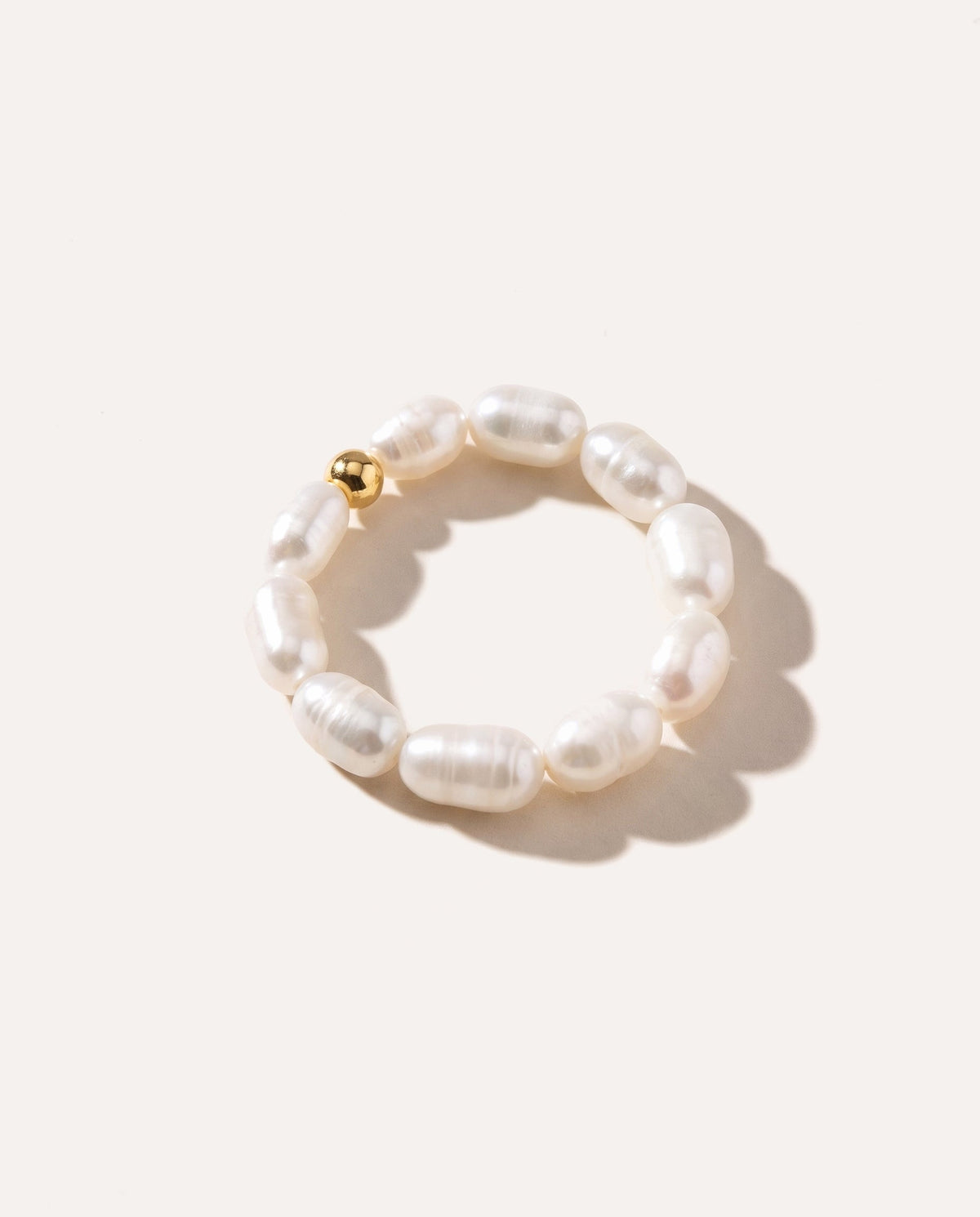 Beaded Pearl Ring